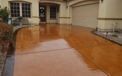 Stained Concrete Driveway: Durable, Decorative Curb Appeal